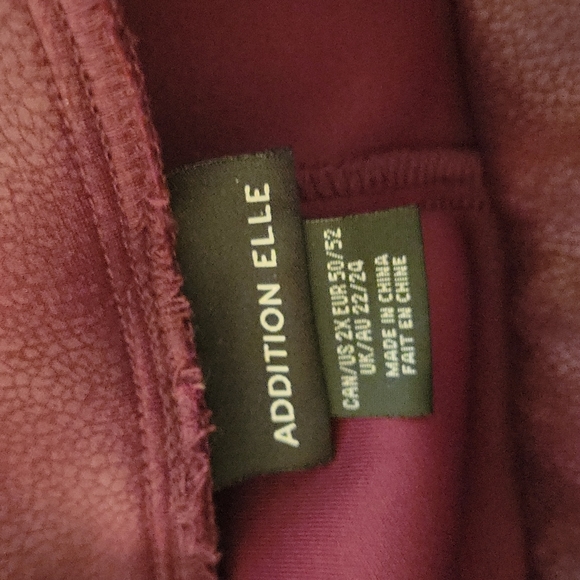 Addition Elle leather looking leggings size 2x - Picture 4 of 4